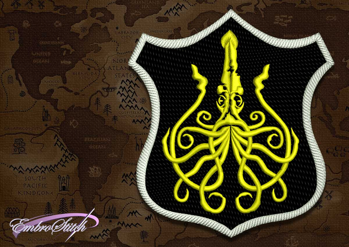 Game Of Thrones Embroidery Patterns Patch Applique Greyjoy Shield From Game Of Thrones Embroidery Design 2 Sizes
