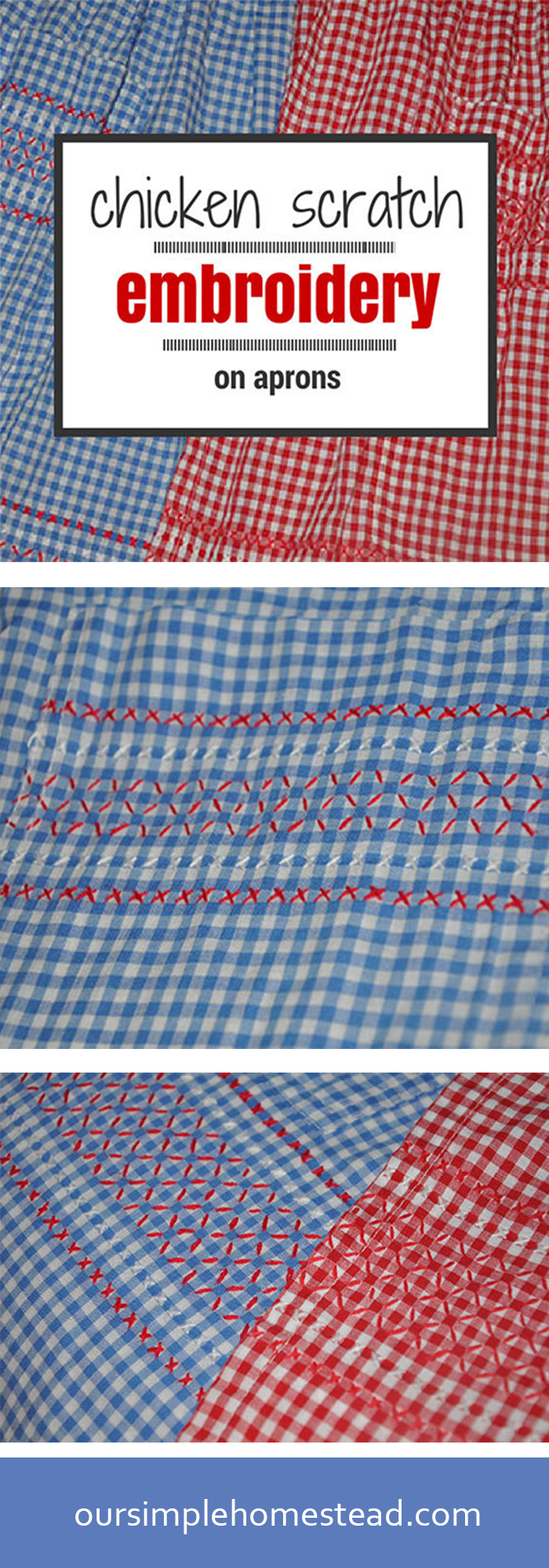 Gingham Embroidery Patterns Free Chicken Scratch Embroidery Aprons