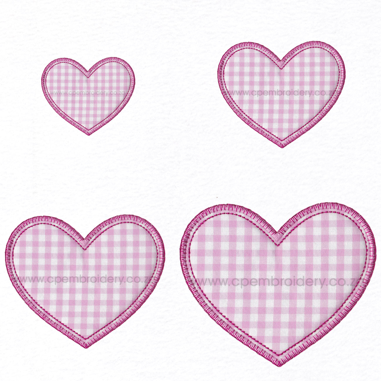 Gingham Embroidery Patterns Free Heart Appliqu Embroidery Design