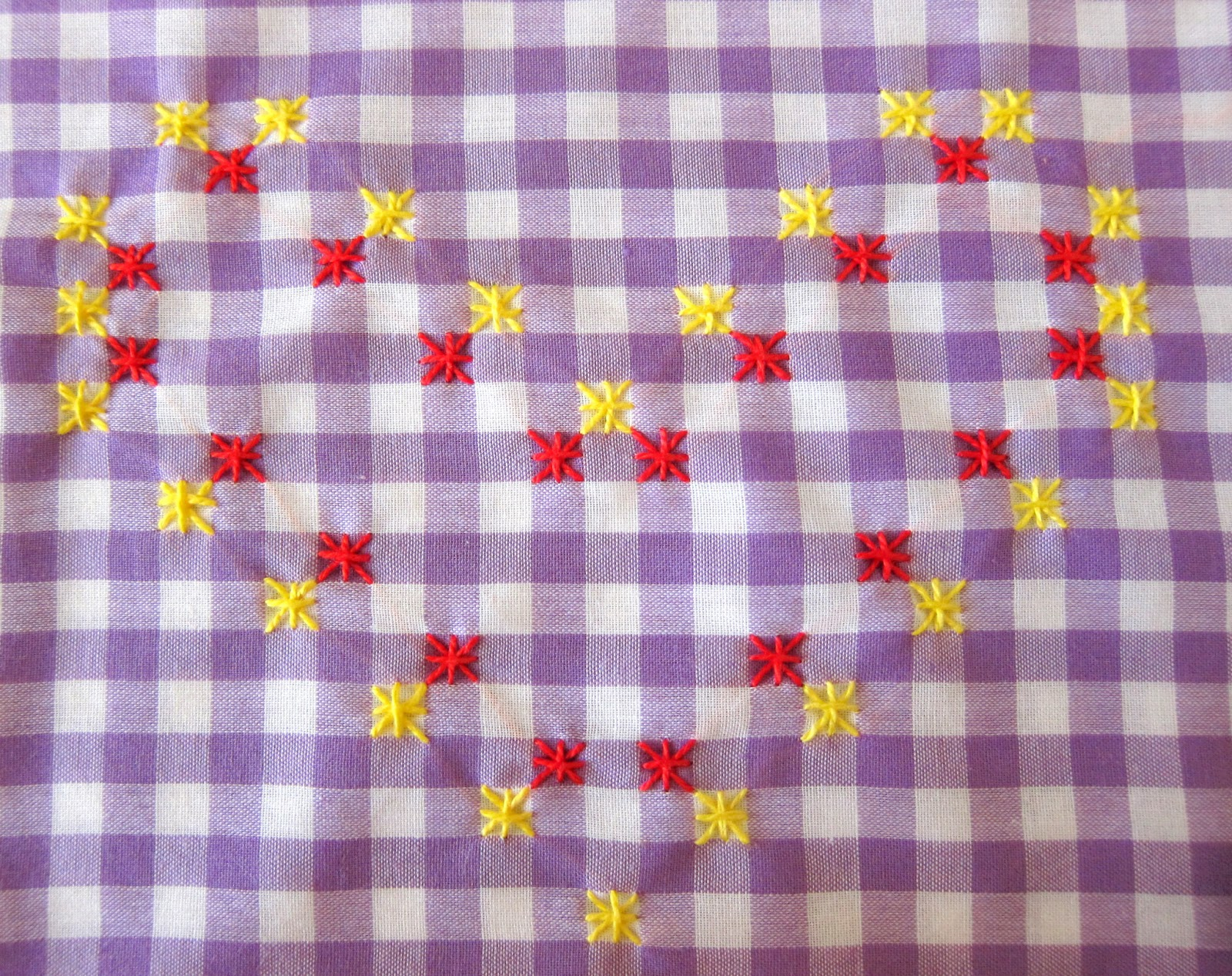 Gingham Embroidery Patterns Free Royces Hub Gingham Heart On Valentines Day Chicken Scratch