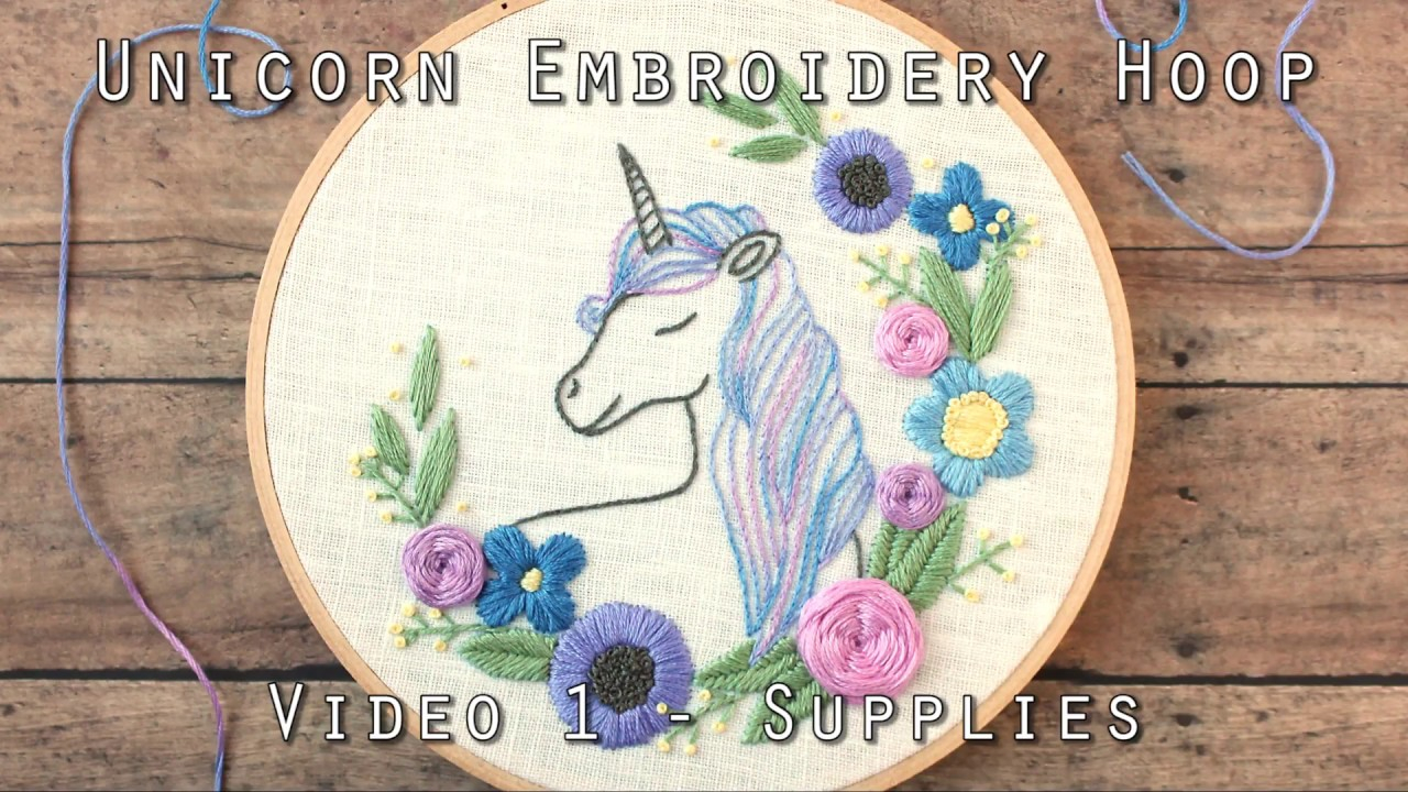 Halloween Hand Embroidery Patterns Floral Unicorn Embroidery Pattern Cutesy Crafts