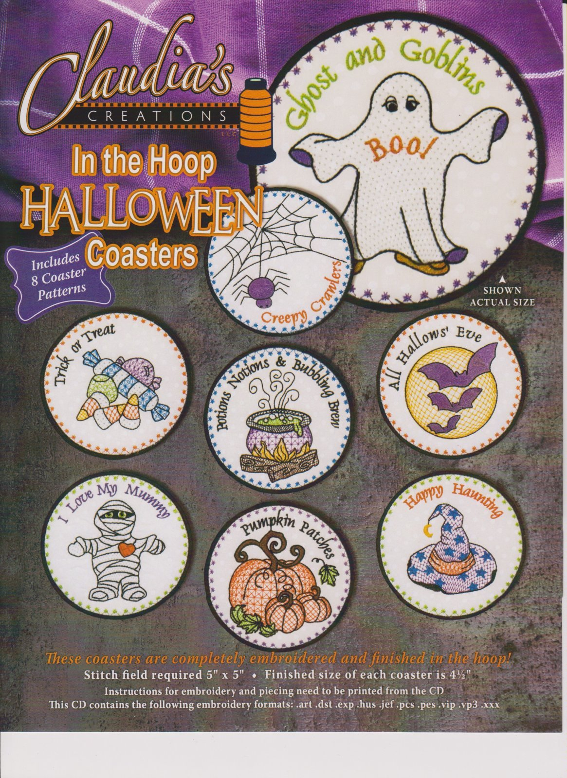 Halloween Hand Embroidery Patterns Machine Embroidery Designs