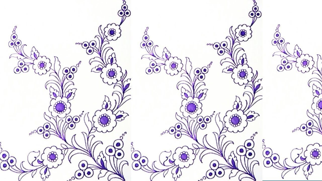 Hand Embroidery Flowers Patterns Embroidery Designs Drawing At Paintingvalley Explore