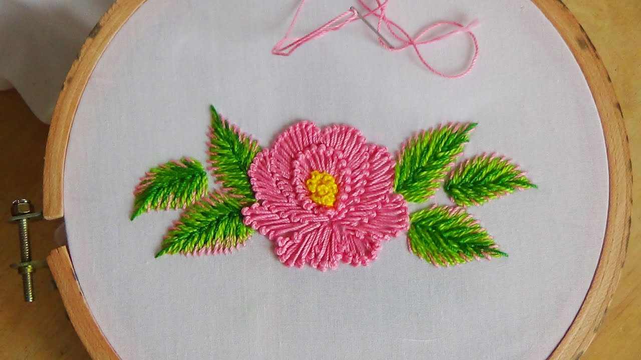 Hand Embroidery Flowers Patterns Hand Embroidery Flower Stitch