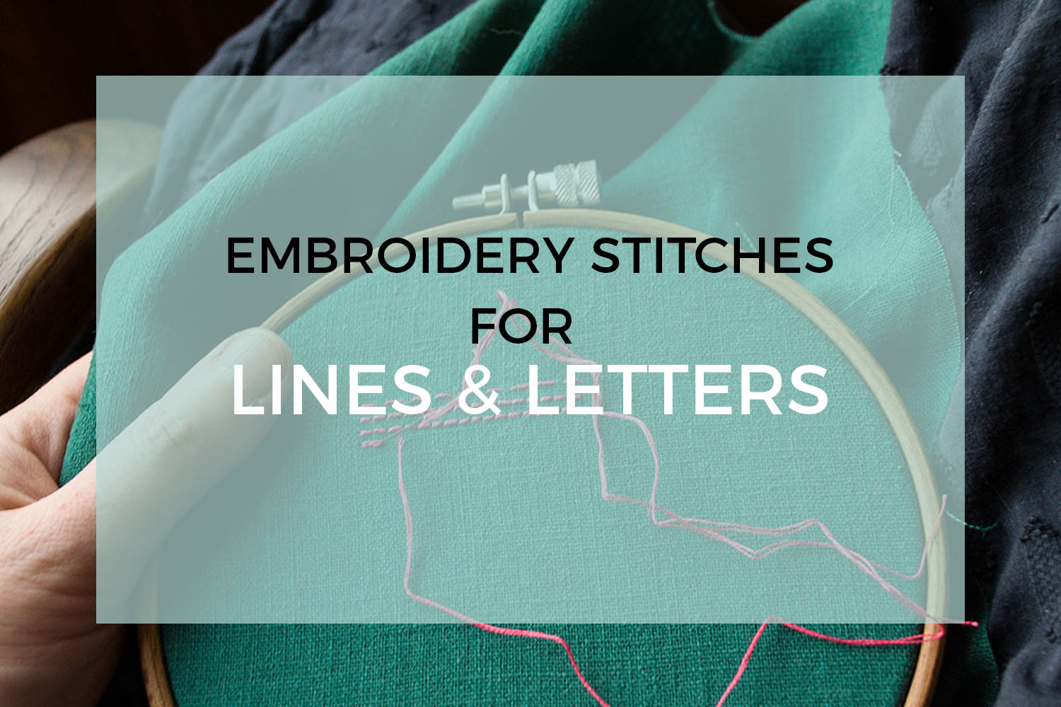 Hand Embroidery Letter Patterns The Best Embroidery Stitches For Lines And Letters Pumora
