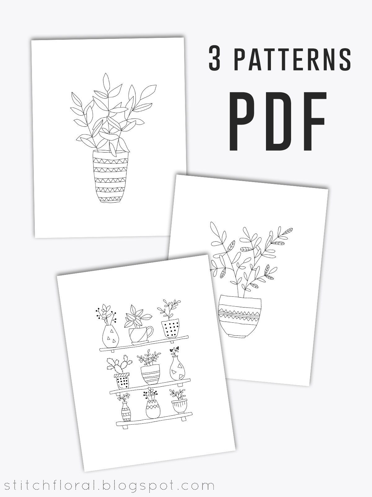 Hand Embroidery Letters Patterns Free Freebies 3 Pdf Patterns Stitch Floral