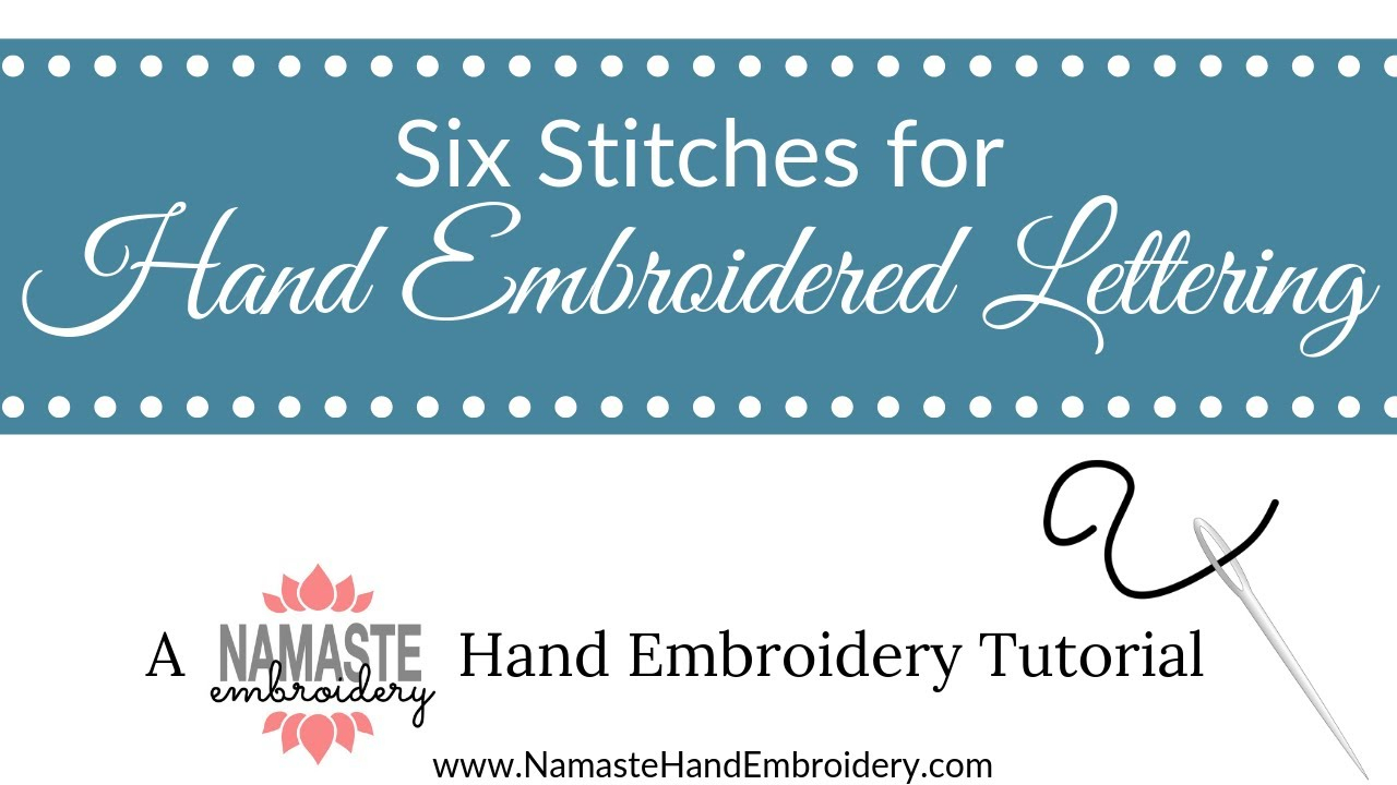 Hand Embroidery Monogram Patterns Hand Embroidered Lettering