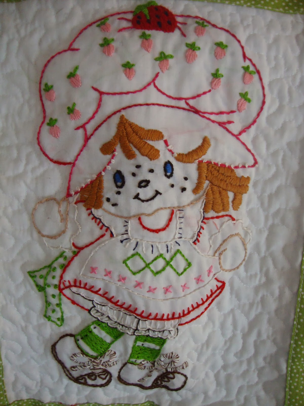 Hand Embroidery Patterns For Baby Quilts Simple Pleasures Vintage Strawberry Shortcake Ba Quilt