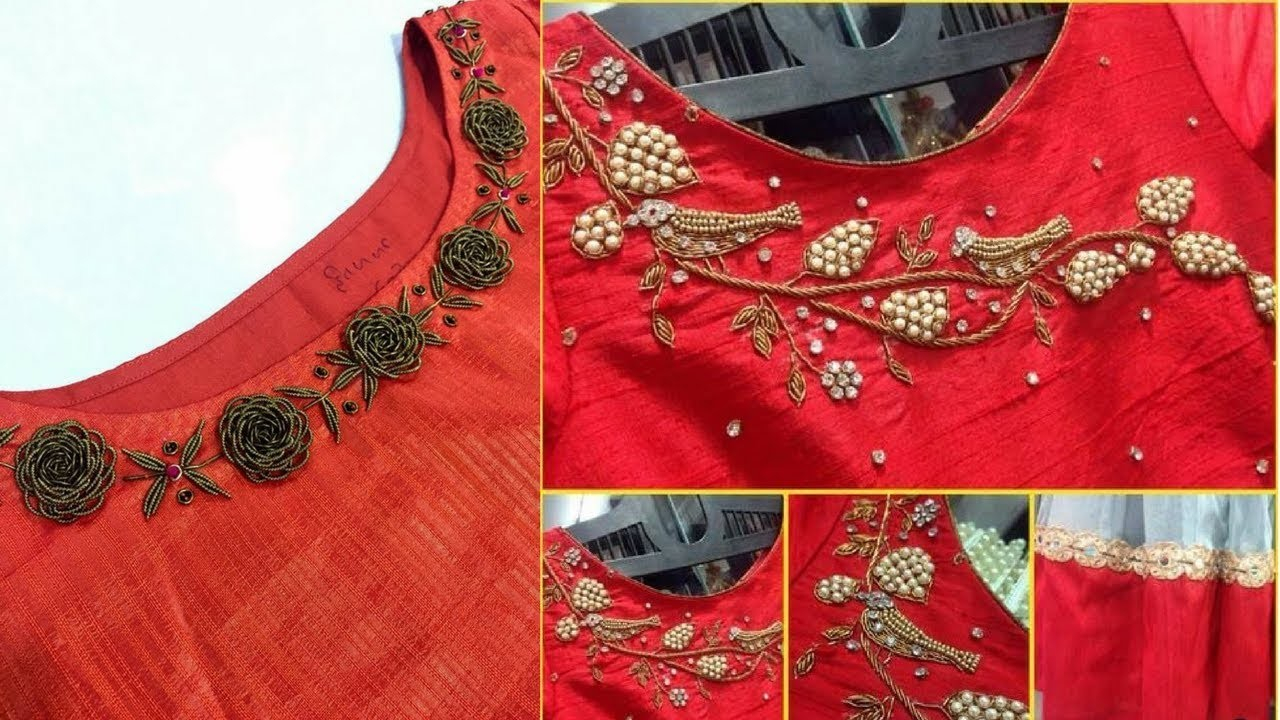 Hand Embroidery Patterns For Kurtis Hand Embroidery Designs Neck Embroidery Designs For Blouse Kurti
