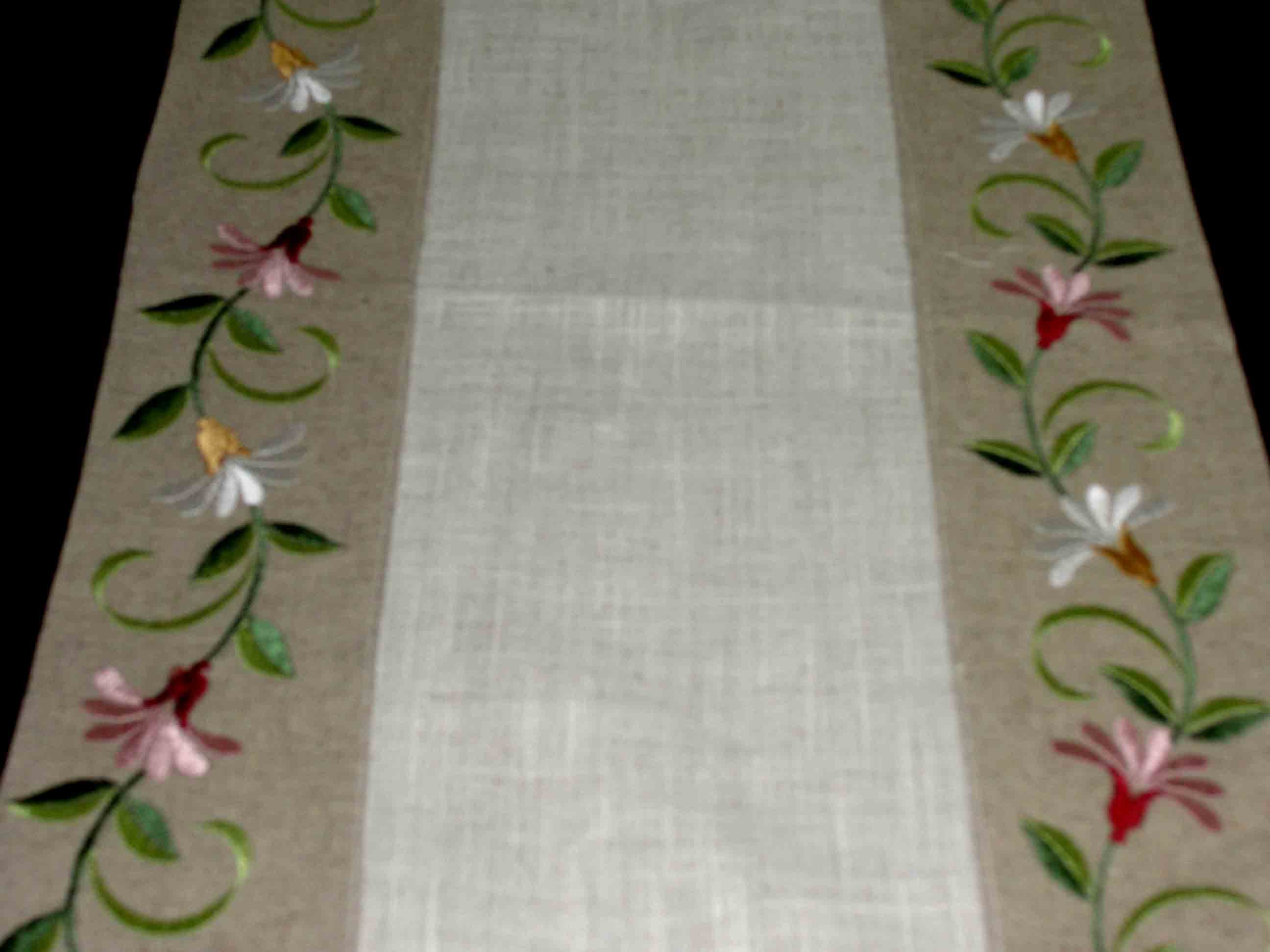 Hand Embroidery Patterns For Tablecloth Table Runner Hand Embroidery Patterns Photos Table And Pillow