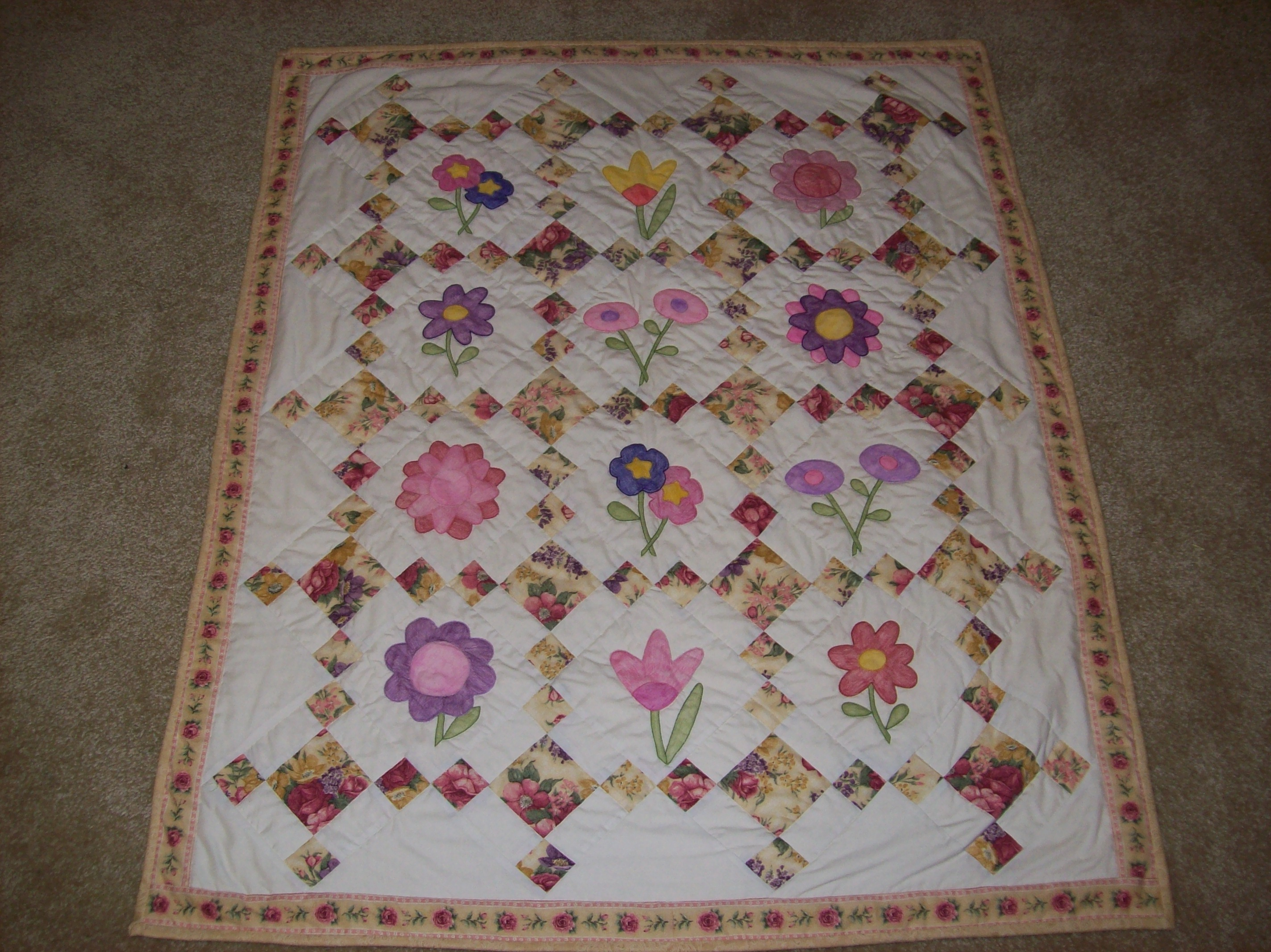 Hand Embroidery Quilt Patterns Ba Quilts For Sale