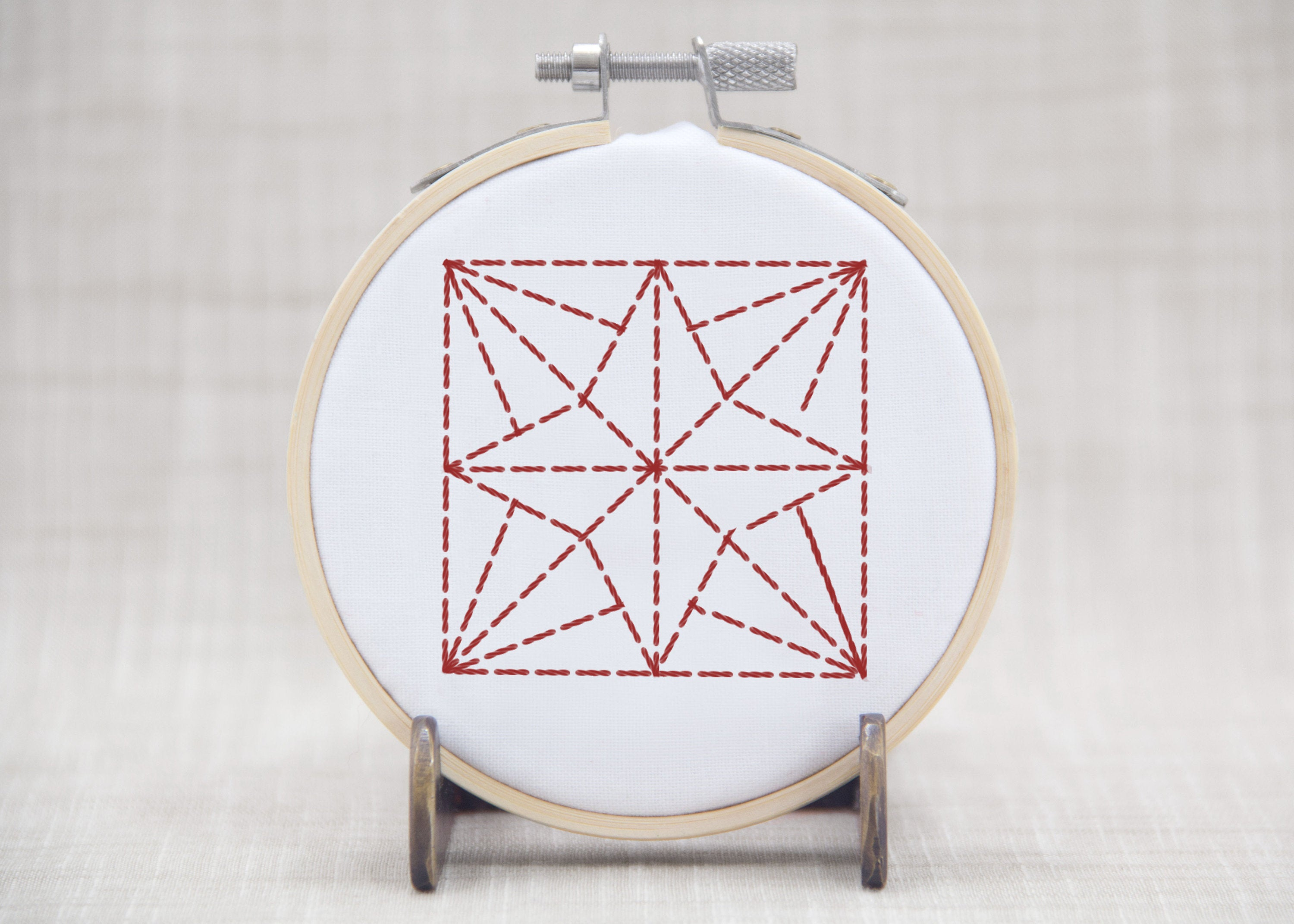 Hand Embroidery Quilt Patterns Hand Embroidery Quilt Block Pattern Embroidery Design Modern Embroidery Beginner Embroidery Hoop Art Quilt Block Star Pattern Christmas