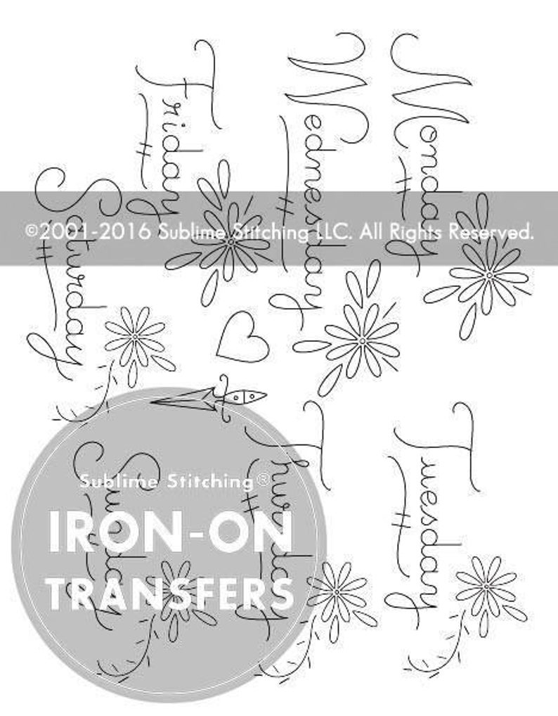 Hand Embroidery Transfer Patterns Dainty Days Iron On Hand Embroidery Transfer Patterns Modern Contemporary Designs Sublime Stitching
