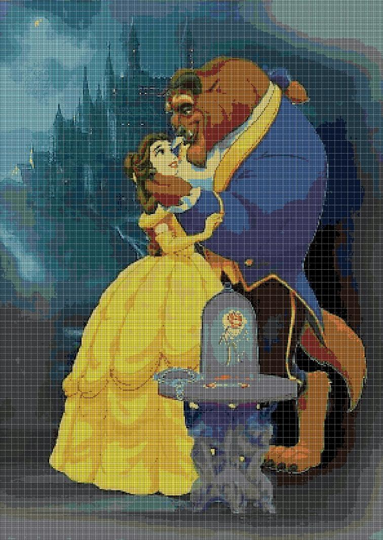 Hand Stitch Embroidery Patterns Free Free Hand Embroidery Pattern Beauty And The Beast I Sew Free