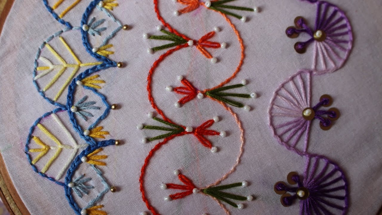 Hand Stitch Embroidery Patterns Hand Embroidery Designs Basic Embroidery Stitches Part 8 Stitch And Flower 98