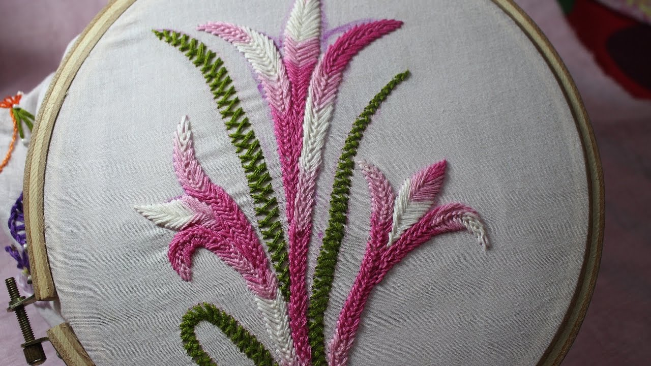 Hand Stitch Embroidery Patterns Hand Embroidery Designs Basic Embroidery Stitches Part 9 Stitch And Flower 105