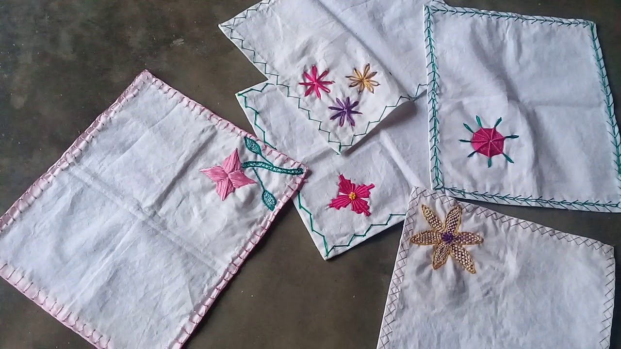 Handkerchief Embroidery Patterns Designer Hanky