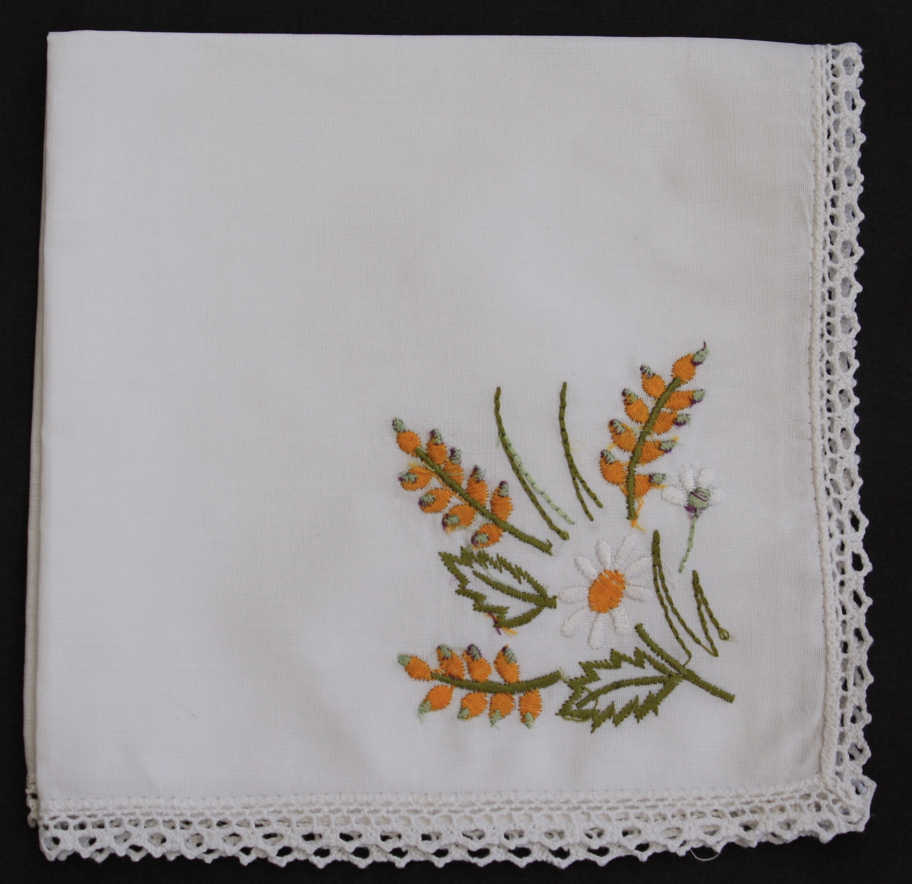 Handkerchief Embroidery Patterns Embroidered Handkerchiefs Single