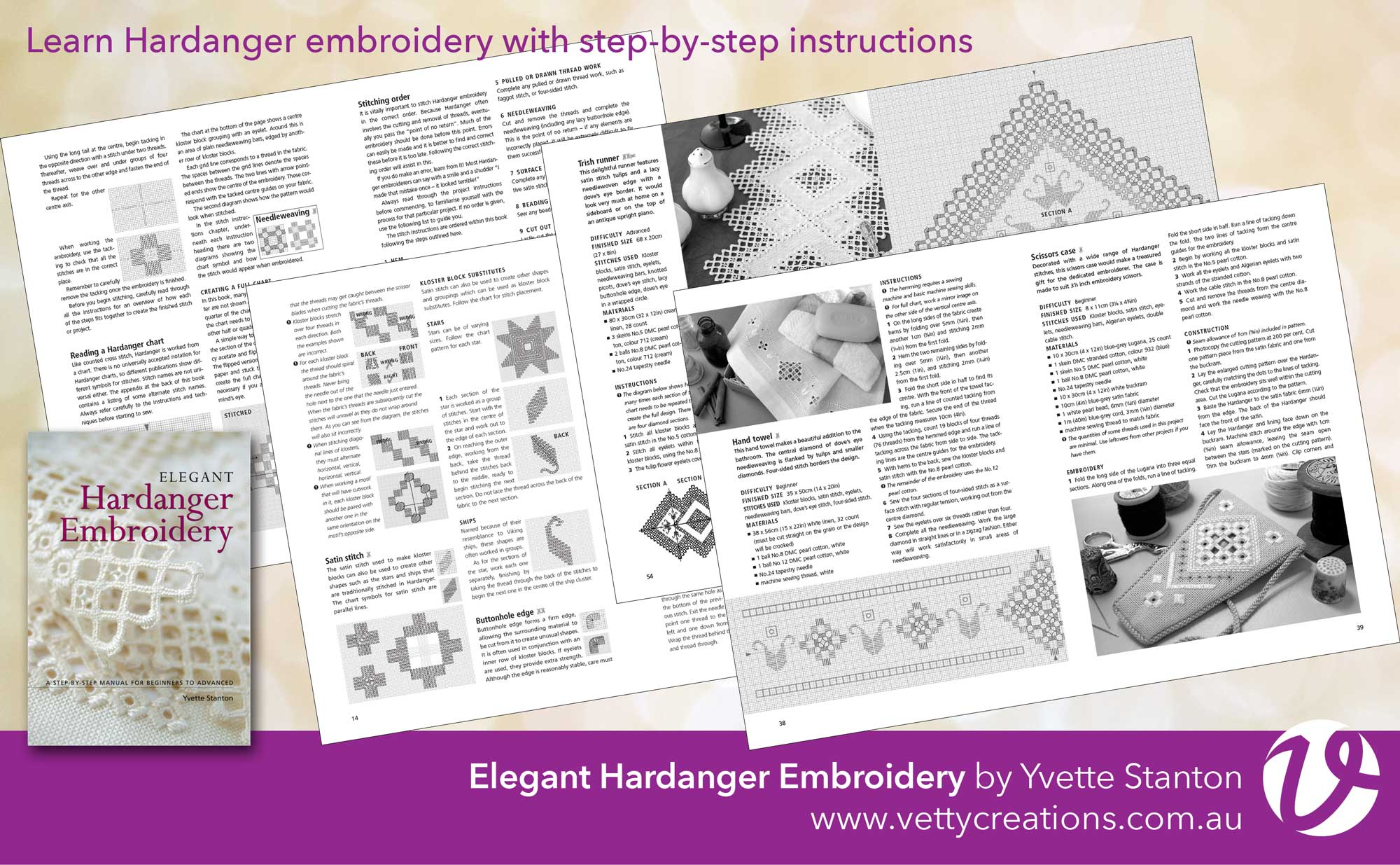 Hardanger Embroidery Patterns Book Tour Elegant Hardanger Embroidery White Threads