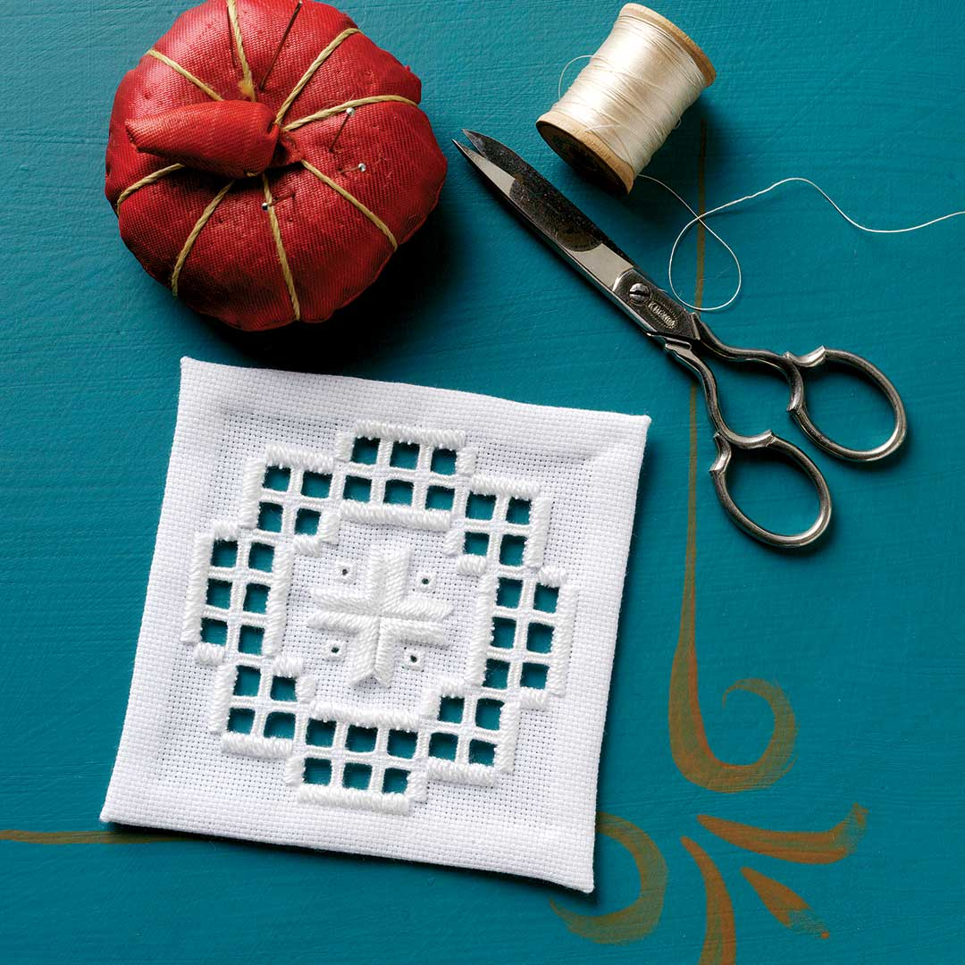 Hardanger Embroidery Patterns Online Free A Hardanger Coaster To Stitch Interweave