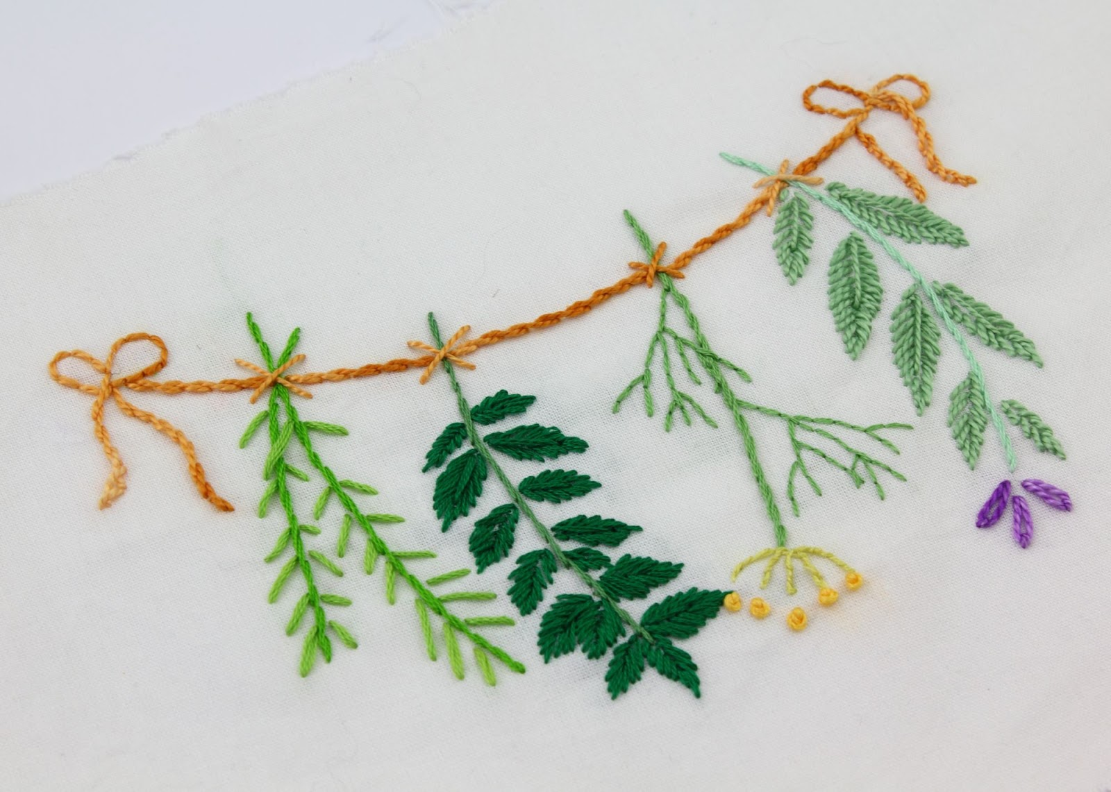 Herb Embroidery Patterns Big B Herb Embroidery Project Part Three