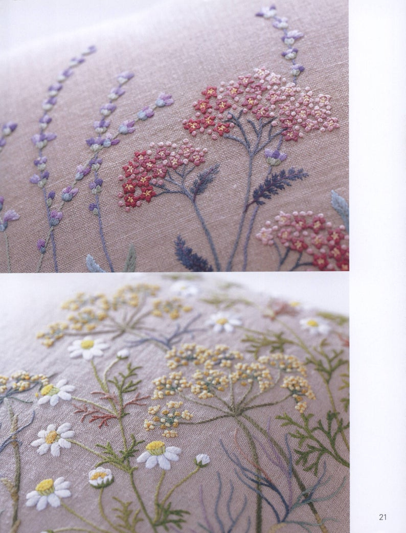 Herb Embroidery Patterns Embroidery Patterns Botanical Herb Embroidery Japanese Embroidery Book Ebook Pdf Instant Download
