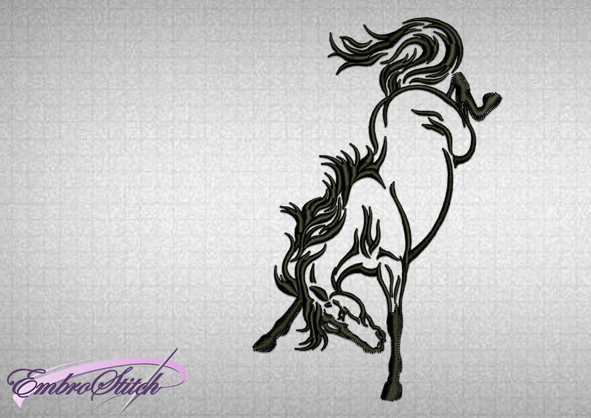 Horse Embroidery Patterns 4 Tattoo Horses Embroidery Designs Pack 4 Qty