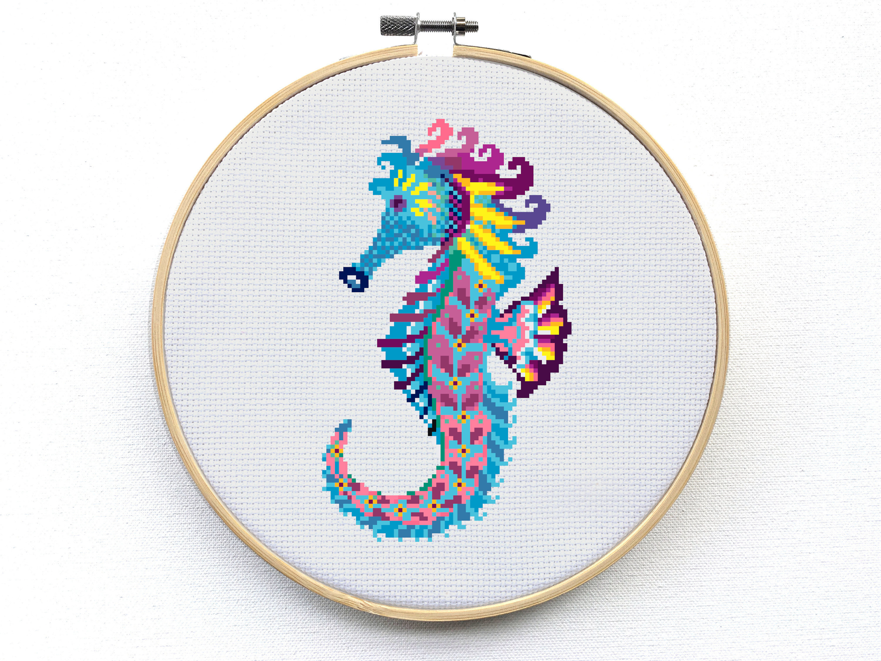 Horse Embroidery Patterns Mandala Seahorse Cross Stitch Pattern Sea Horse Embroidery Download