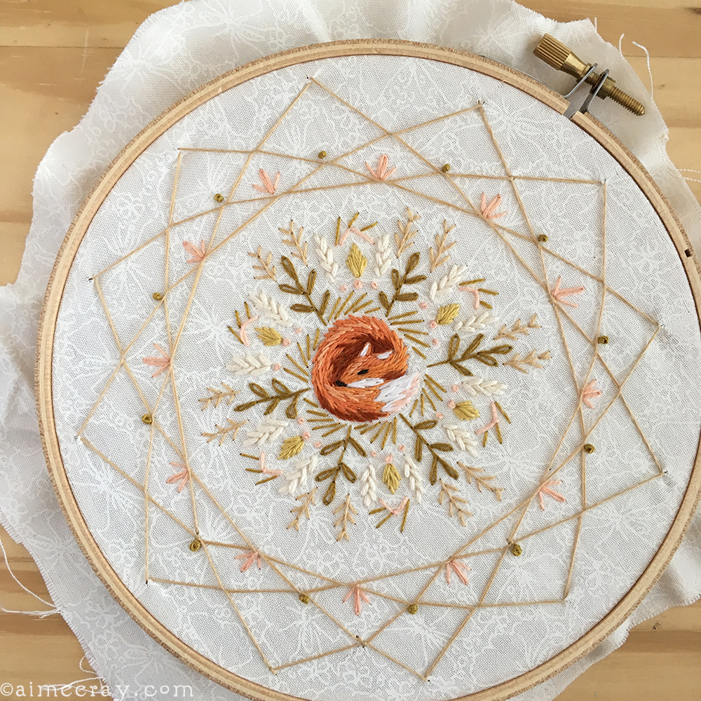 How To Make Your Own Embroidery Pattern Little Dear Tracks Embroider A Dream Catcher