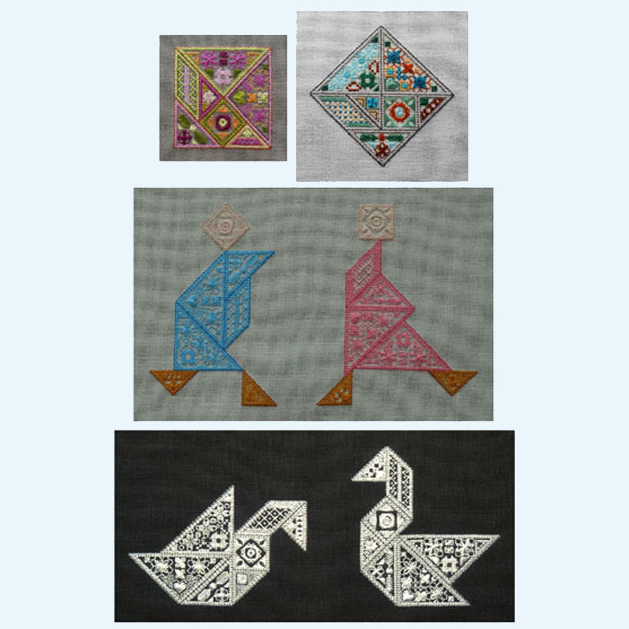 How To Make Your Own Embroidery Pattern Tangram A