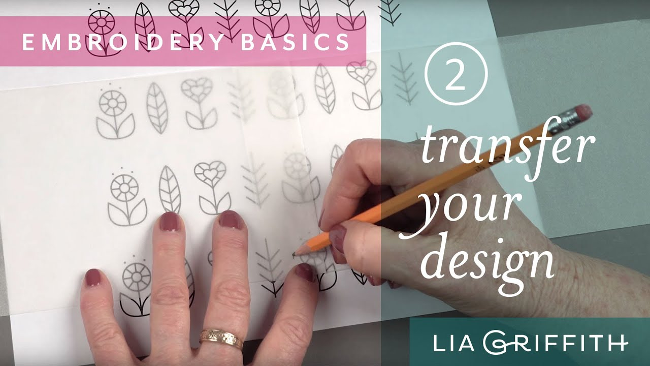How To Transfer Embroidery Pattern Embroidery For Beginners Transfer Your Design To Fabric