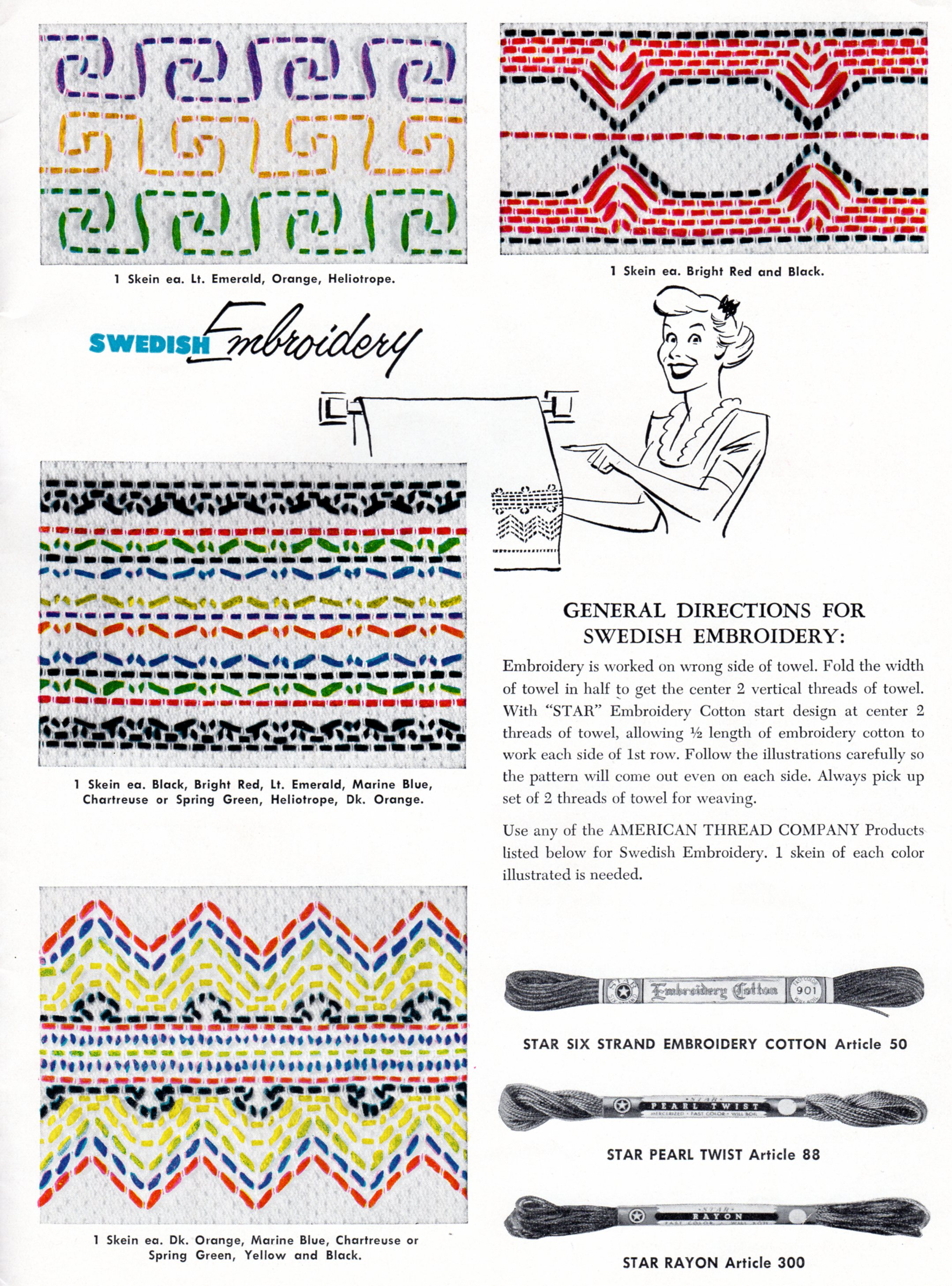 Huck Embroidery Free Patterns Free Swedish Embroidery Patterns Archives Vintage Crafts And More