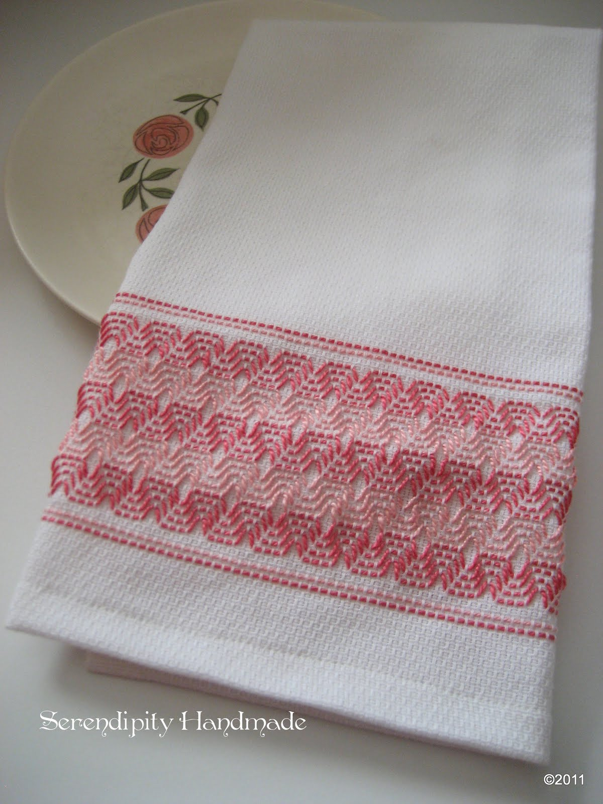 Huck Embroidery Free Patterns Serendipity Handmade Swedish Weaving Vintage Towel Tutorial