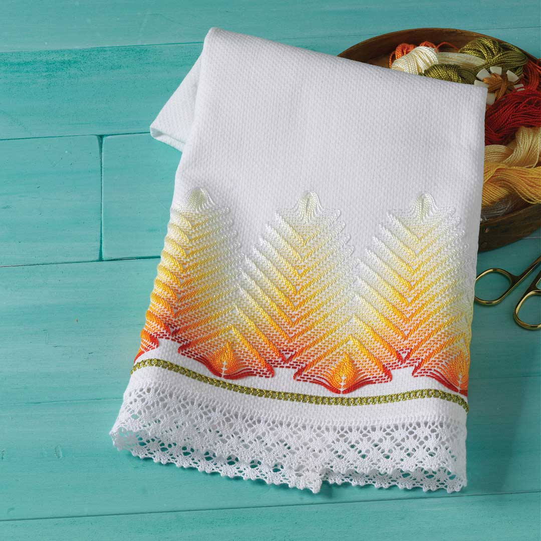 Huck Embroidery Patterns Free A Huck Towel To Embroider Interweave
