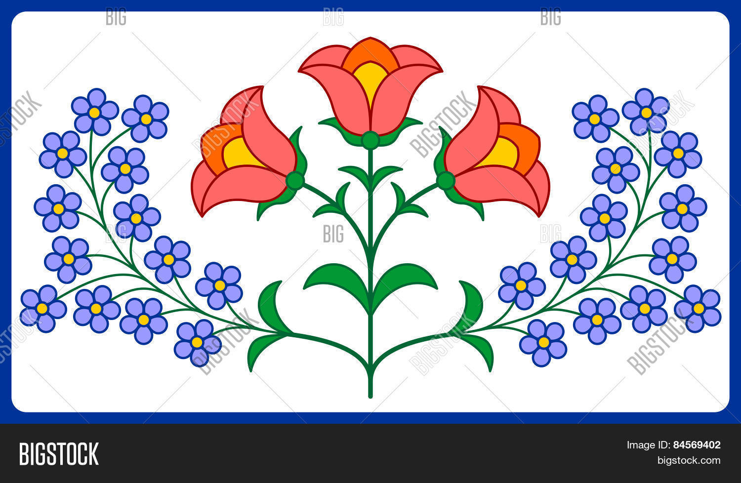 Hungarian Embroidery Patterns Hungarian Embroidery Vector Photo Free Trial Bigstock