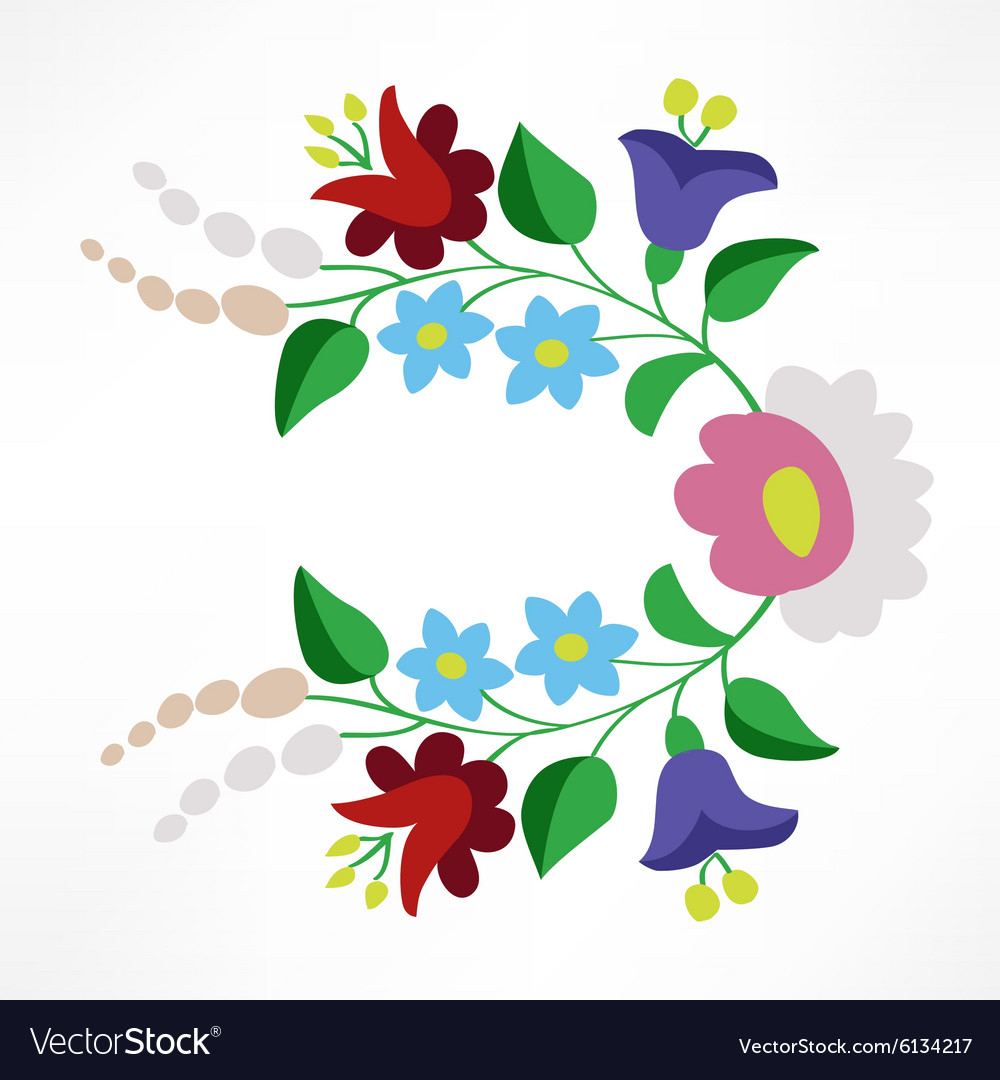 Hungarian Embroidery Patterns Little Colorful Hungarian Folk Embroidery Pattern