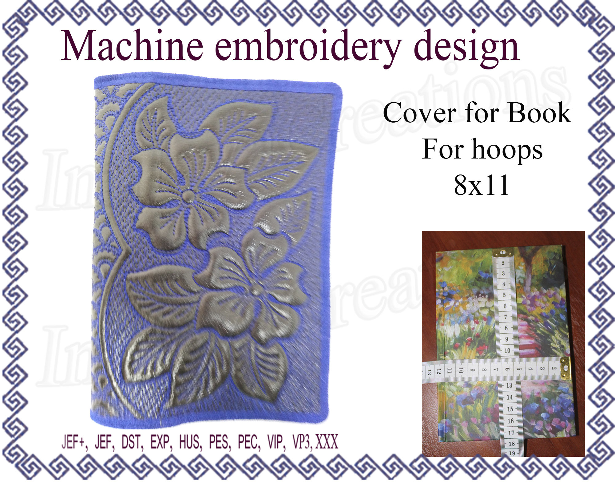In The Hoop Embroidery Patterns Machine Embroidery Designs Cover For Book In The Hoop Flowers Embroidery Designs Ith Embroidery Design File Instant Download