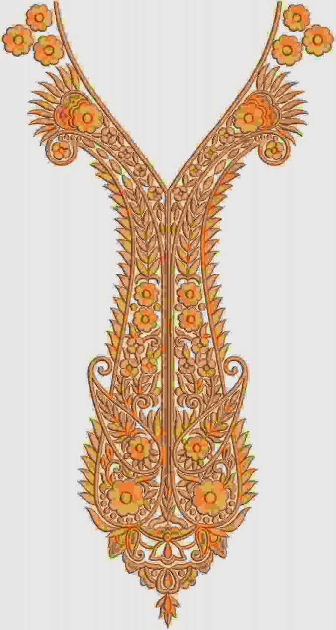 Indian Embroidery Patterns & Design Machine Embroidery Designs For Neckline Elegant Indian Neck Designs