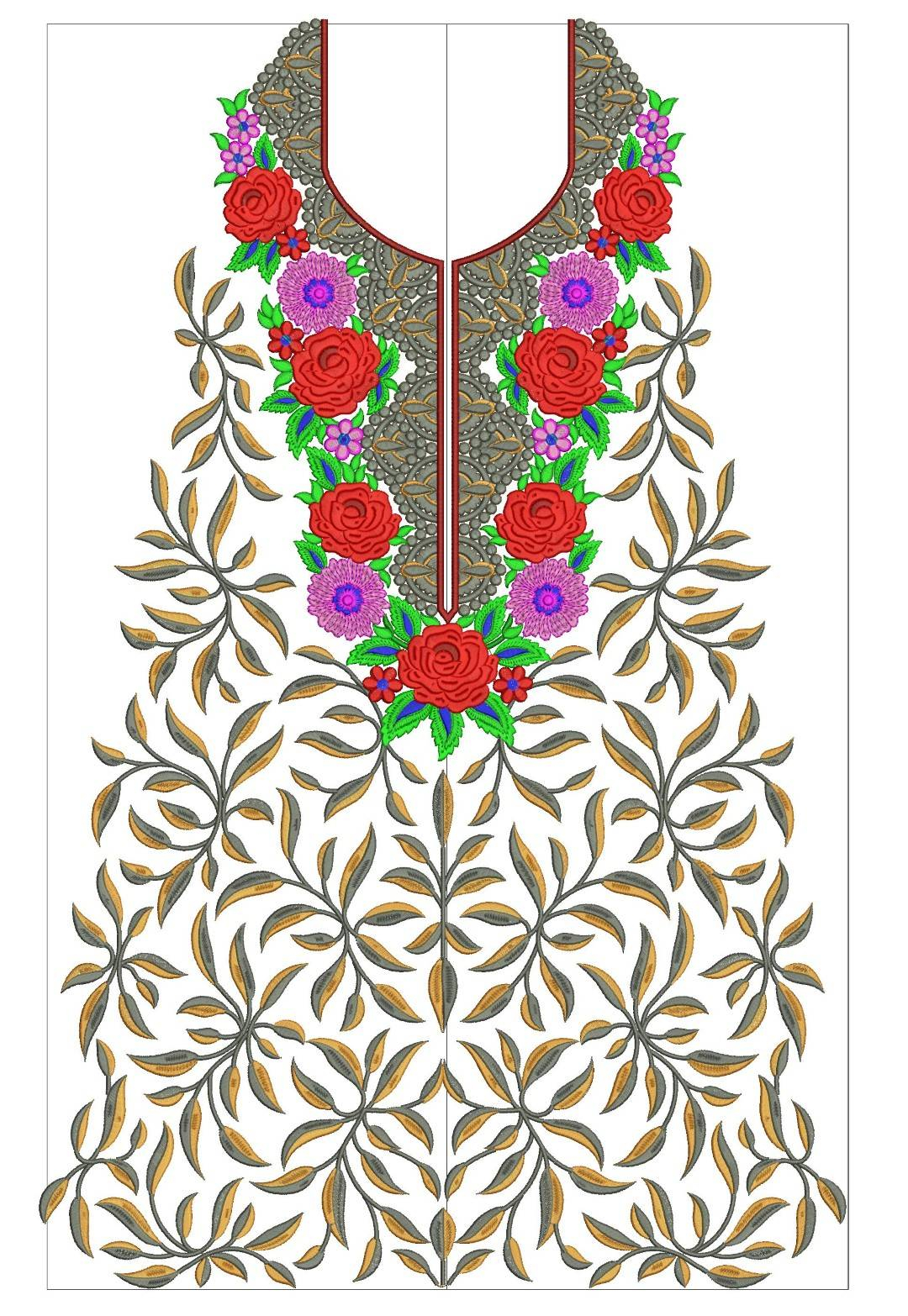 Indian Embroidery Patterns & Design New Indian Embroidery Suit Designs