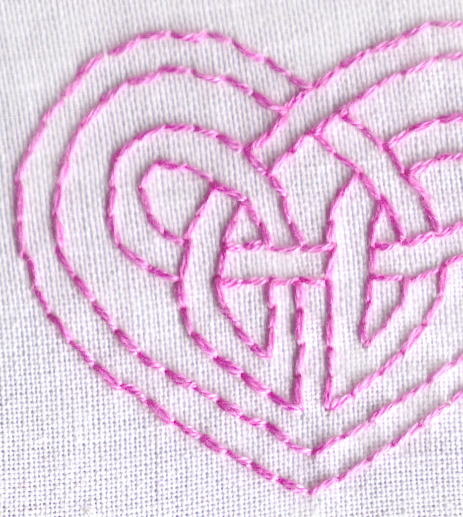 Irish Embroidery Patterns Celtic Knot Hand Embroidery Pattern Pdf Celtic Heart Love