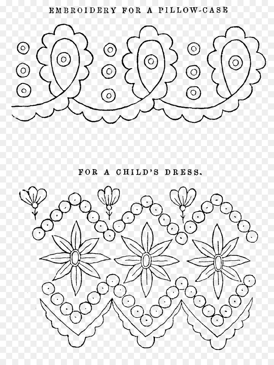 Jacobean Embroidery Patterns Free Black And White Flowertransparent Png Image Clipart Free Download