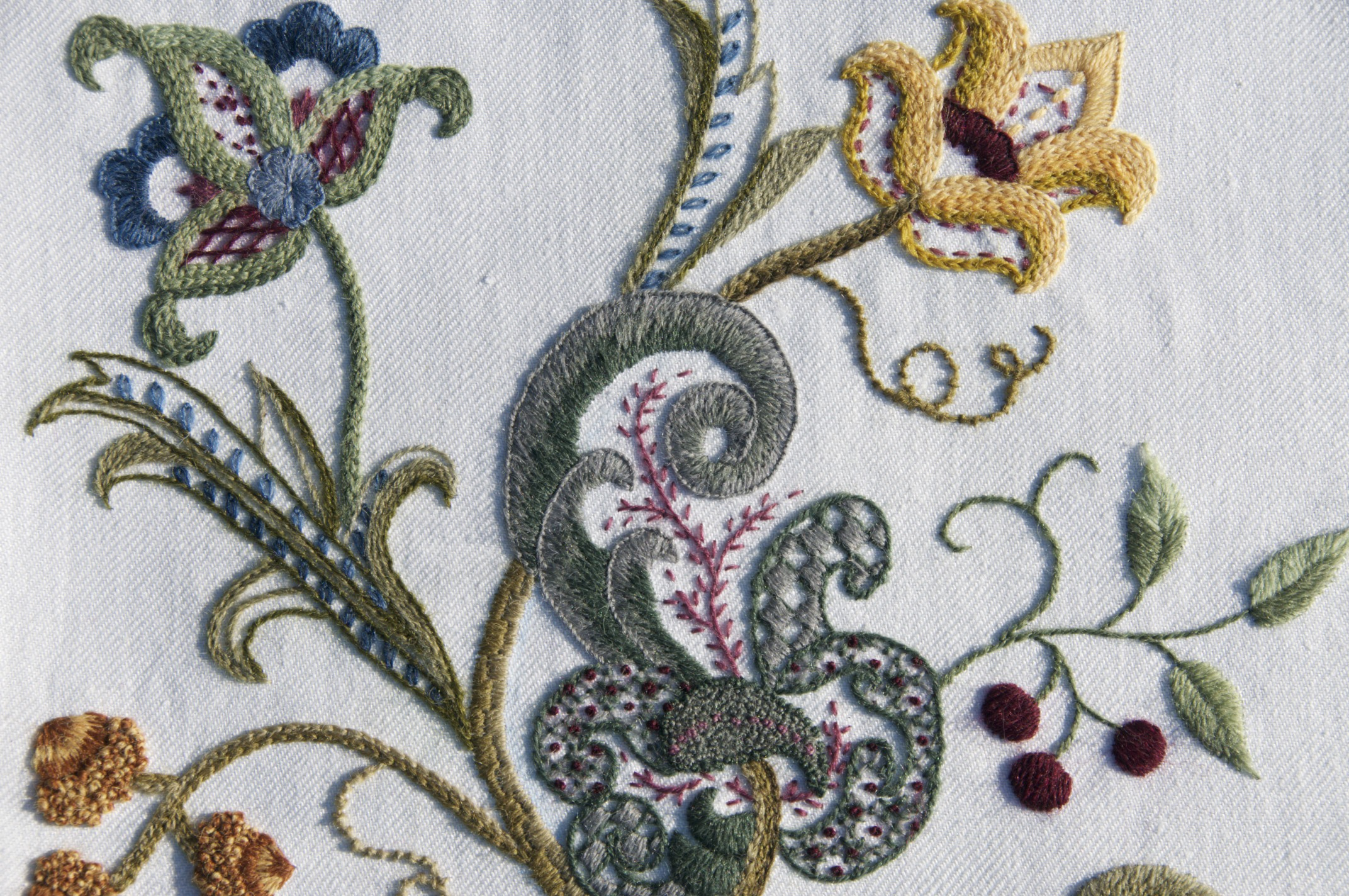 Jacobean Embroidery Patterns Free What Is Crewel Embroidery Learn With Me