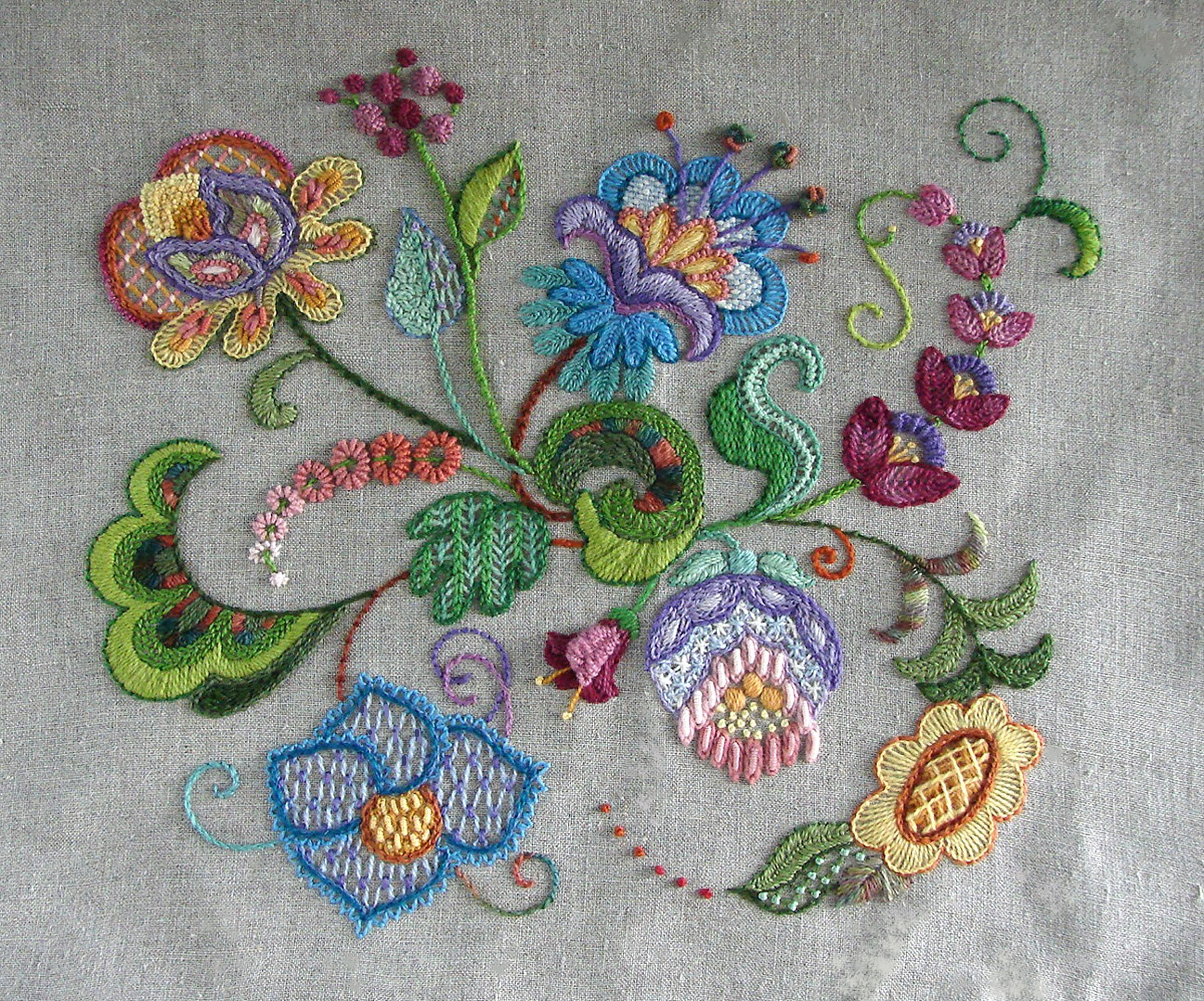 Jacobean Embroidery Patterns Jacobean Embroidery Kits Free Embroidery Patterns