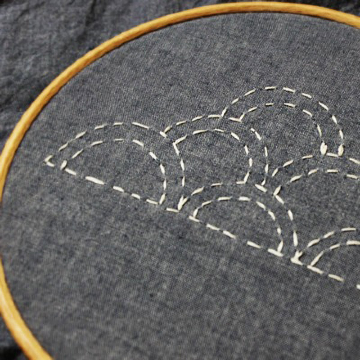 Japanese Embroidery Patterns Free Learn Simple Sashiko Embroidery With This Whimsical Cloud Pattern
