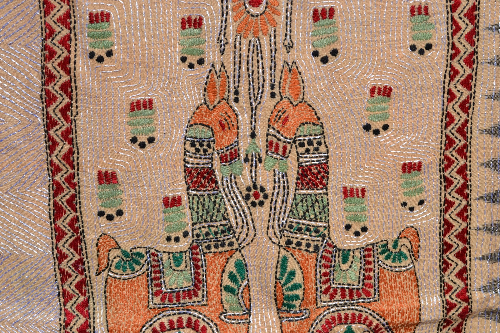 Kantha Work Embroidery Patterns Kantha Traditional Embroidery From India Nidhi Saxenas Blog