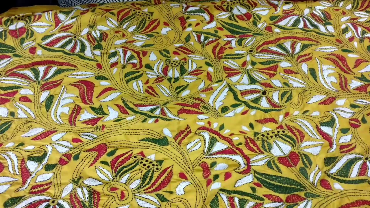 Kantha Work Embroidery Patterns Kantha Work An Oldest Delicacy Of Indian Embroidery
