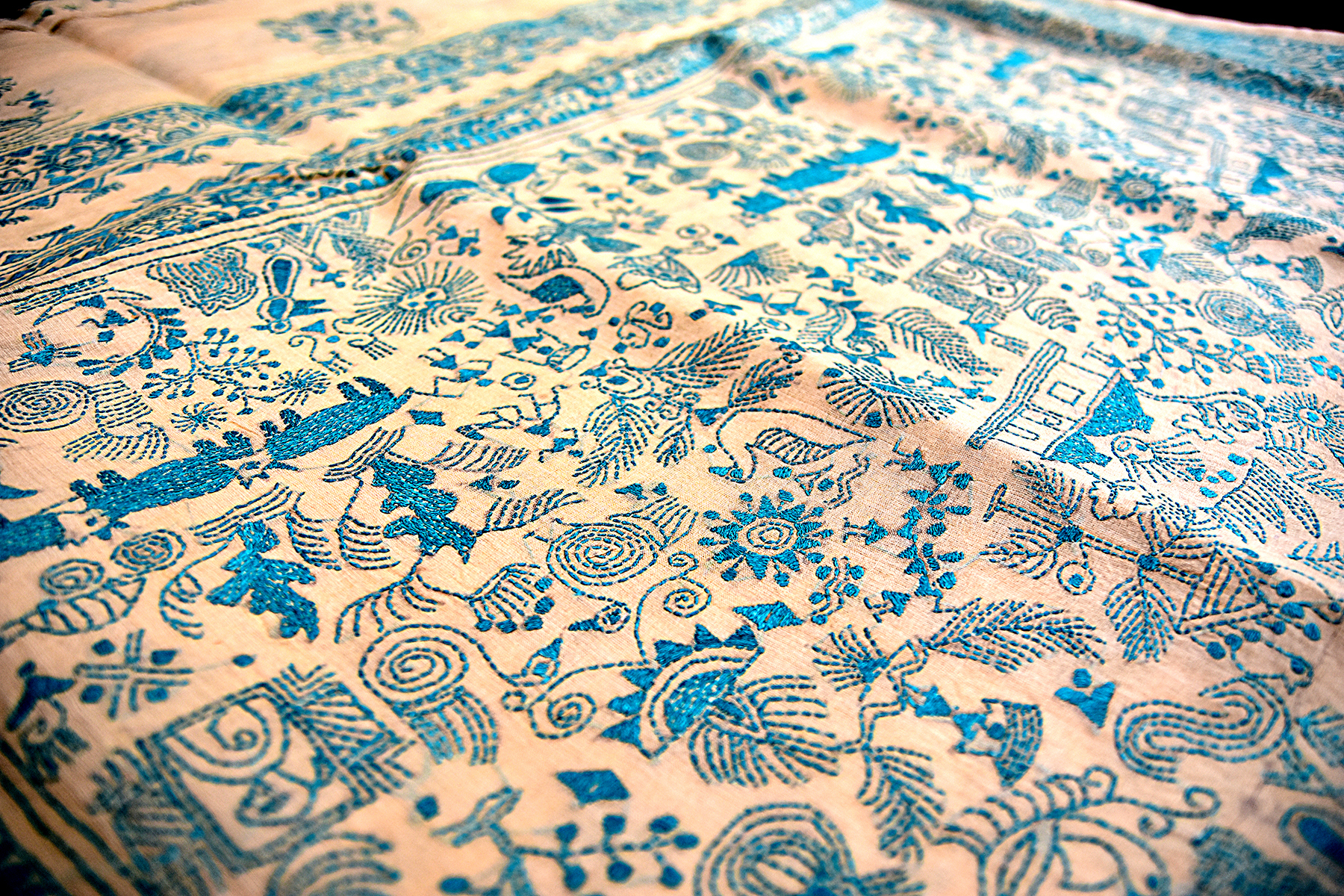 Kantha Work Embroidery Patterns Kolkata On Wheels