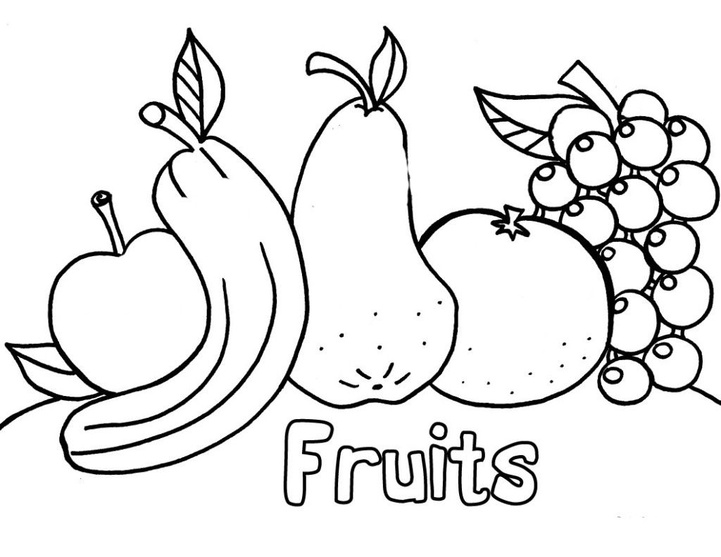Kids Embroidery Patterns Drawing For Kids To Colour And Free Printable Fruit Coloring Pages