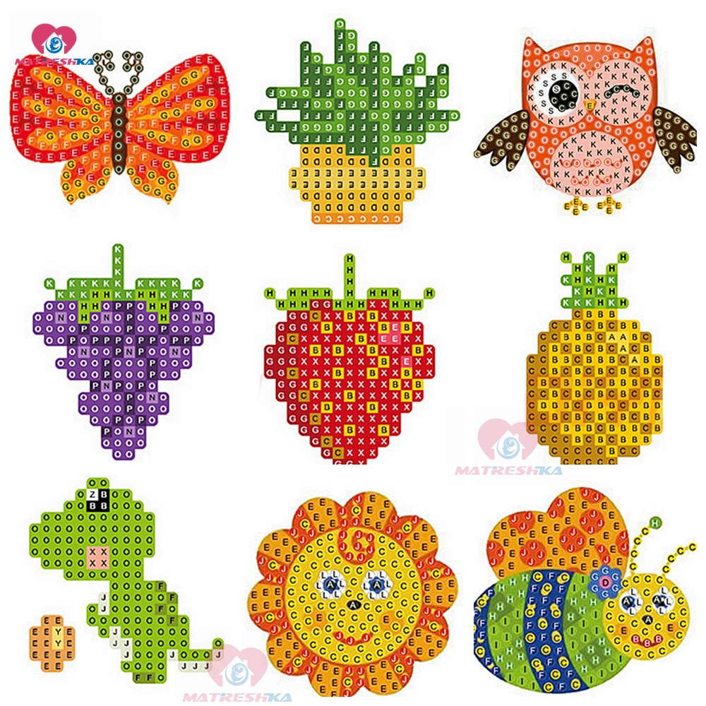 Kids Embroidery Patterns Us 19 51 Offdiy Patterns Diamond Embroidery 5d Diamond Painting For Kids Round Diamond Mosaic Sale Double Sided Stickers Diy Home Decoration In