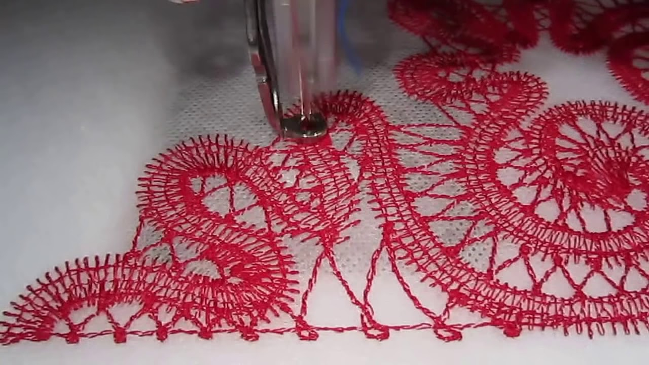Machine Embroidery Lace Patterns Stitching Freestanding Lace On Embroidery Machine